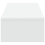 Monitor Stand with Drawers White 100x27x15 cm Engineered Wood