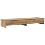 Monitor Stand with Drawers Artisian Oak 100x27x15 cm