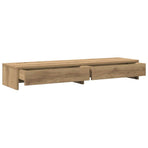 Monitor Stand with Drawers Artisian Oak 100x27x15 cm