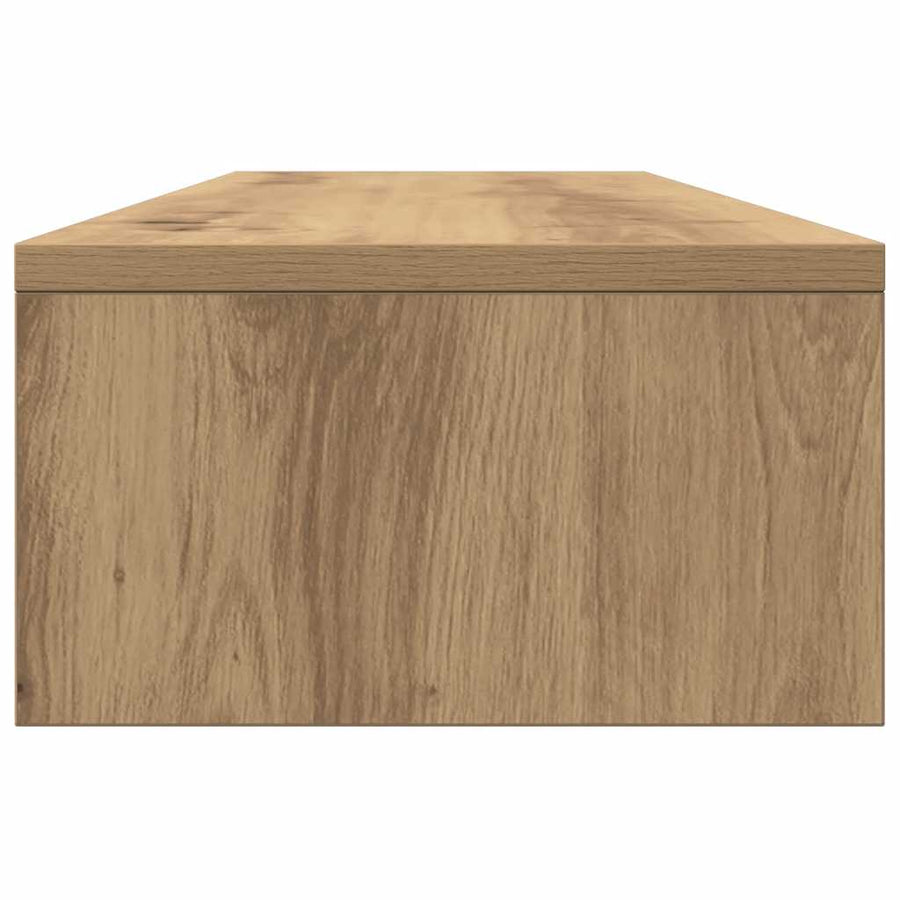 Monitor Stand with Drawers Artisian Oak 100x27x15 cm