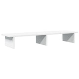 Monitor Stand White 100x27x15 cm Engineered Wood - Front View