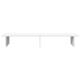 Monitor Stand White 100x27x15 cm Engineered Wood - Top-Down View