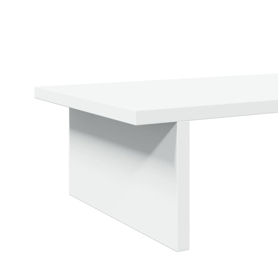 Monitor Stand White 100x27x15 cm Engineered Wood
