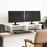 Monitor Stand White 100x27x15 cm Engineered Wood