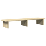 Monitor Stand Sonoma Oak 100x27x15 cm Engineered Wood - Rear View
