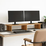 Monitor Stand Artisian Oak 100x27x15 cm Engineered Wood