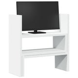 Desk Organiser Adjustable White 40x17x41 cm Engineered Wood - Side View
