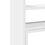 Desk Organiser Adjustable White 40x17x41 cm Engineered Wood - Low Angle