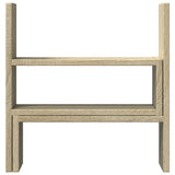 Desk Organiser Adjustable Sonoma Oak 40x17x41 cm Engineered Wood - Top-Down View
