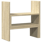 Desk Organiser Adjustable Sonoma Oak 40x17x41cm Engineered Wood