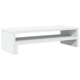 Monitor Stand White 54x22x15 cm Engineered Wood - Front View