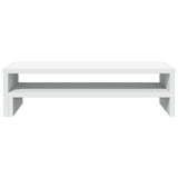 Monitor Stand White 54x22x15 cm Engineered Wood - Top-Down View