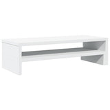 Monitor Stand White 54x22x15 cm Engineered Wood - Rear View
