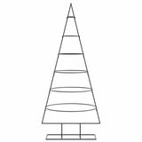 Metal Christmas Tree for Decoration Black 150 cm