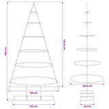 Metal Christmas Tree for Decoration Black 150 cm - Close-Up Angle