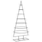 Metal Christmas Tree for Decoration Black 180 cm