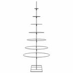 Metal Christmas Tree for Decoration Black 180 cm