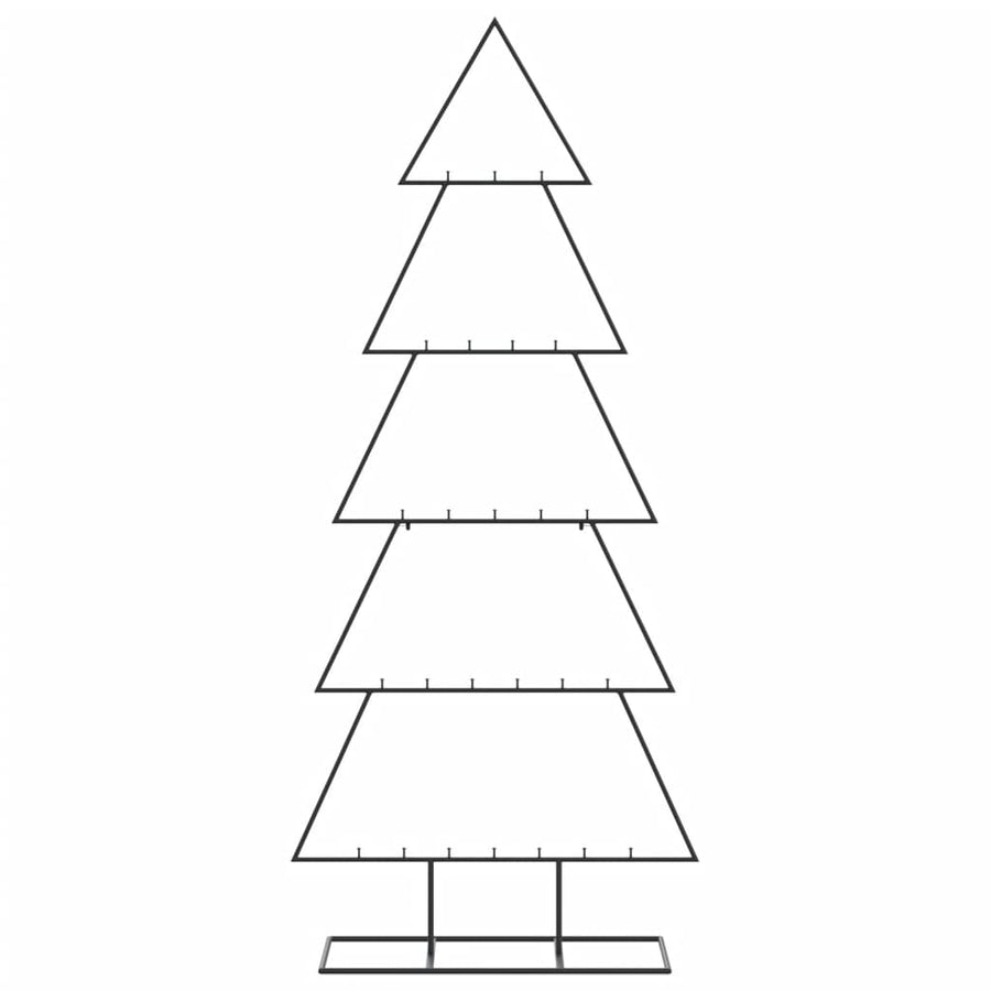 Metal Christmas Tree for Decoration Black 150 cm