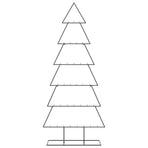 Metal Christmas Tree for Decoration Black 180 cm