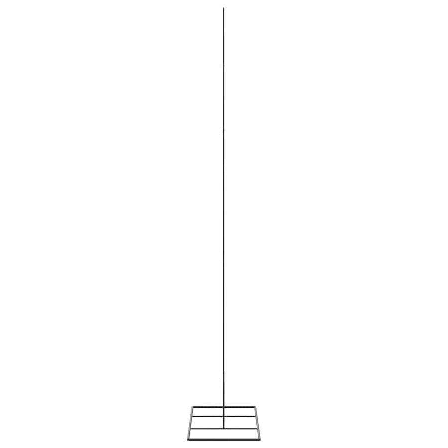 Metal Christmas Tree for Decoration Black 180 cm