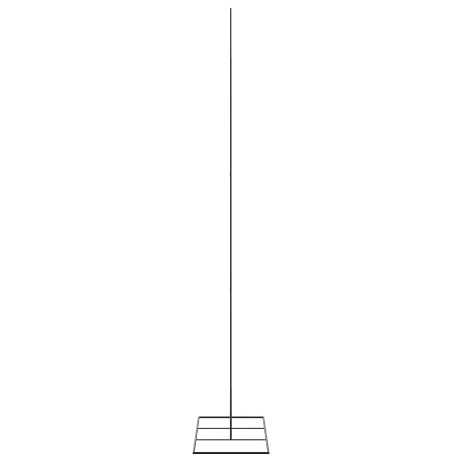 Metal Christmas Tree for Decoration Black 210 cm