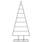 Metal Christmas Tree for Decoration Black 180 cm