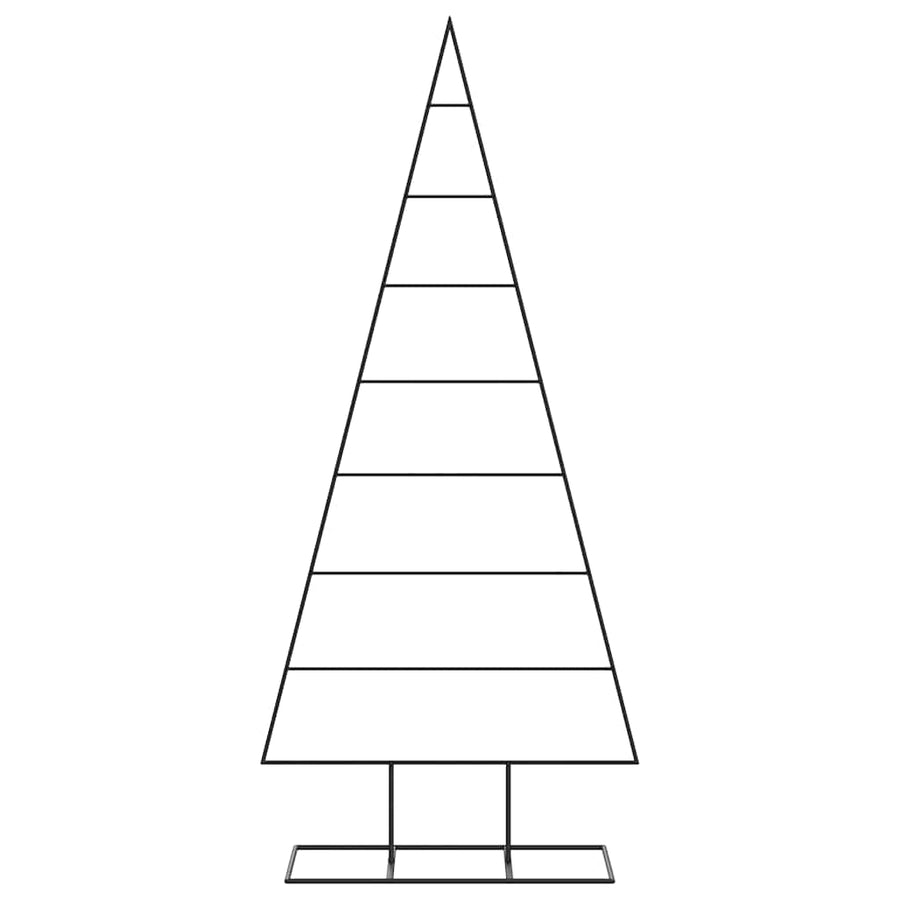 Metal Christmas Tree for Decoration Black 180 cm