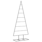 Metal Christmas Tree for Decoration Black 180 cm