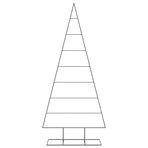 Metal Christmas Tree for Decoration Black 210 cm