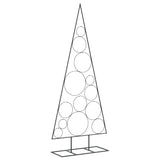 Metal Christmas Tree for Decoration Black 150 cm - Front View