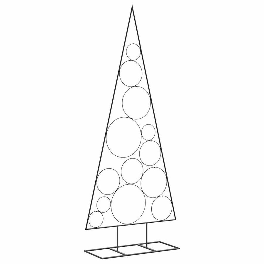 Metal Christmas Tree for Decoration Black 150 cm