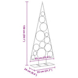 Metal Christmas Tree for Decoration Black 150 cm - Close-Up Angle