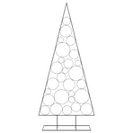 Metal Christmas Tree for Decoration Black 210 cm