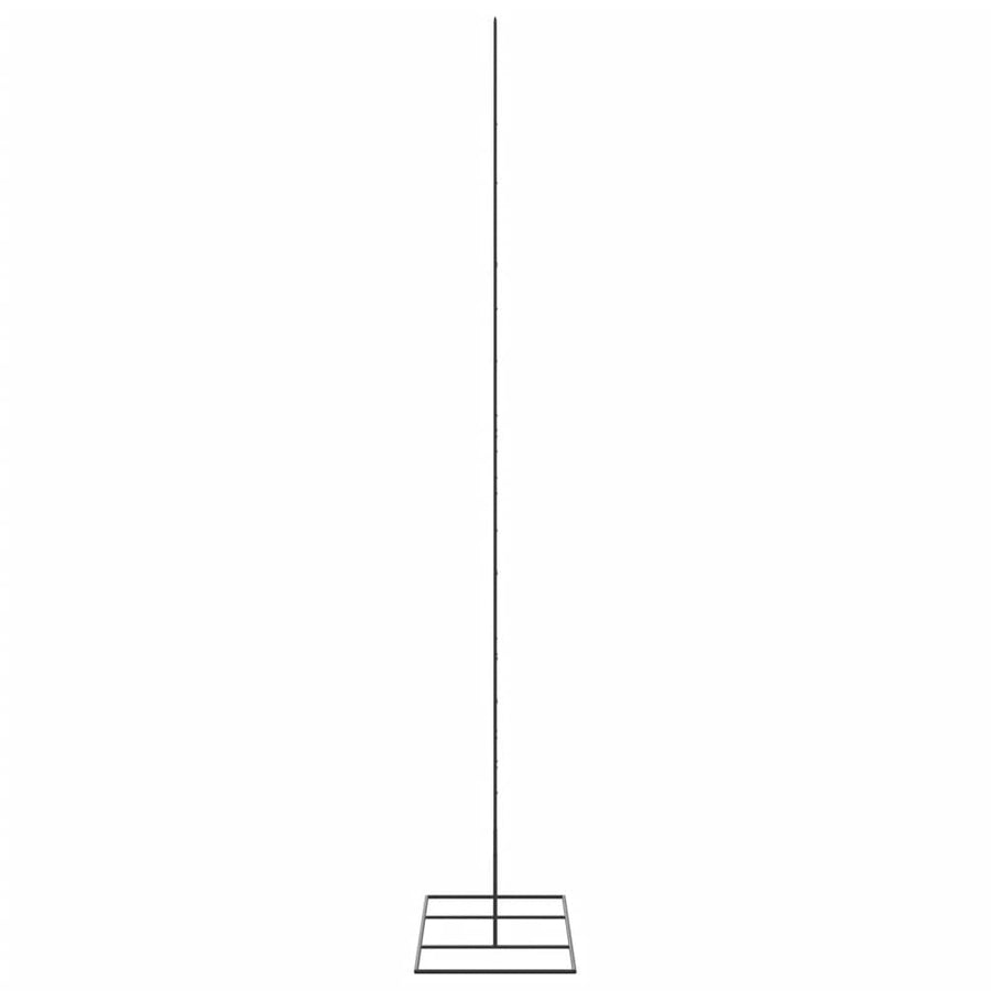 Metal Christmas Tree for Decoration Black 210 cm
