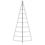 Metal Christmas Tree for Decoration Black 210 cm
