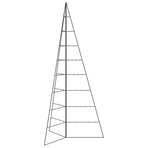 Metal Christmas Tree for Decoration Black 210 cm