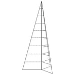 Metal Christmas Tree for Decoration Black 210 cm