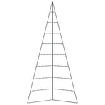 Metal Christmas Tree for Decoration Black 210 cm