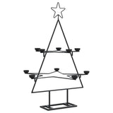 Metal Christmas Tree for Decoration Black 75 cm