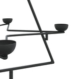 Metal Christmas Tree for Decoration Black 75 cm - Close-Up Angle