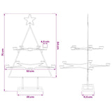 Metal Christmas Tree for Decoration Black 75 cm