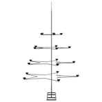 Metal Christmas Tree for Decoration Black 140 cm