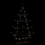 Metal Christmas Tree for Decoration Black 140 cm