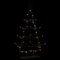 Metal Christmas Tree for Decoration Black 140 cm