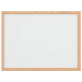 Magnetic Whiteboard with Solid Pine Wood Frame 40x30 cm - Side View