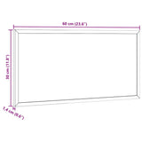 Magnetic Whiteboard with Solid Pine Wood Frame 60x30 cm - Close-Up Angle