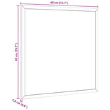 Magnetic Whiteboard with Solid Pine Wood Frame 40x40 cm - Close-Up Angle