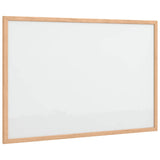 Magnetic Whiteboard with Solid Pine Wood Frame 60x40 cm - Front View