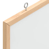 Magnetic Whiteboard with Solid Pine Wood Frame 60x55 cm - Rear View