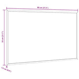 Magnetic Whiteboard with Solid Pine Wood Frame 80x55 cm - Close-Up Angle